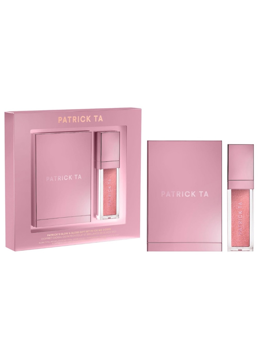 Patrick Ta Pink Glow and Gloss Set: Major Headlines Blush Duo and Lip Gloss Set